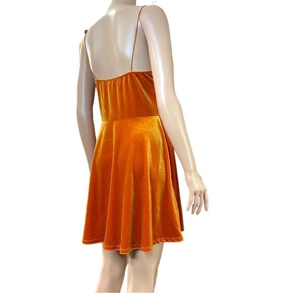 Urban Outfitters Velour Mini Dress M - Picture 4 of 12